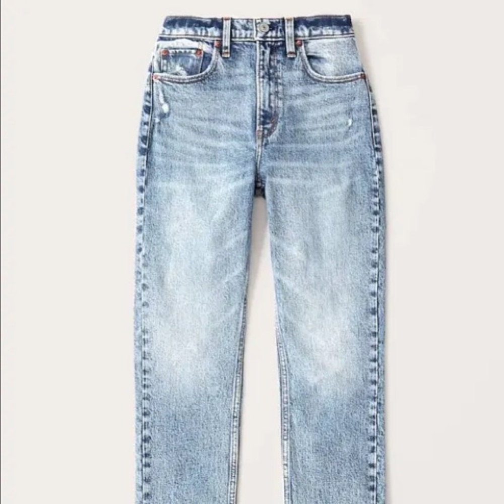 Abercrombie & Fitch Acid Wash Mom Jeans